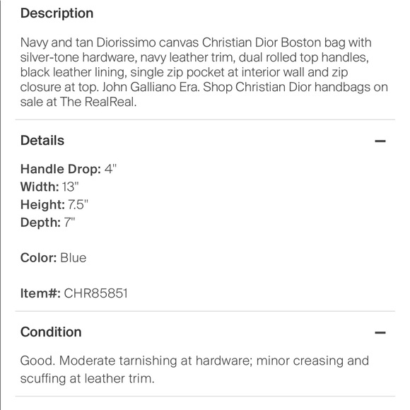 Christian Dior Diorissimo Boston Bag - Picture 8 of 8